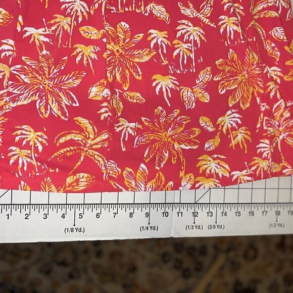 J.McLaughlin Brent split V-neck Sleeveless Dress Catalina Cloth Fringe Palm - XS - Picture 6 of 9